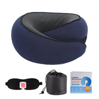 Navy Blue U-shaped Pillow Set