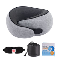 Light Gray U-shaped Pillow Set